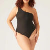 Maillot de bain 1 pièce asymétrique pour les règles