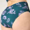 Zoom sur le motif floral du bas de maillot de bain menstruel