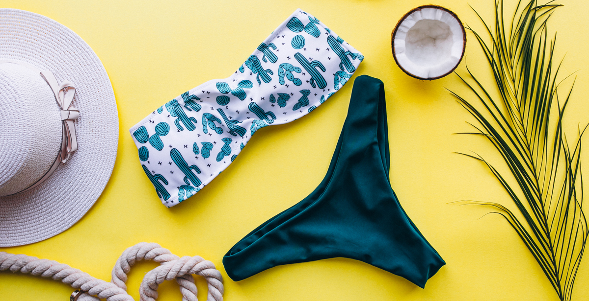 maillot de bain menstruel propre et lavé