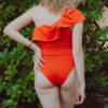 dos du maillot Donna en coloris orange