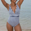 maillot de bain menstruel So Cup une pièce à rayures